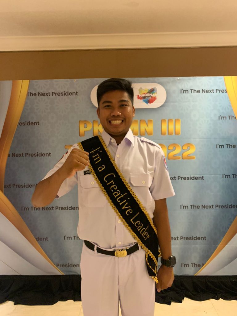 Mantap!Wakili Lampung Agi Ridwanto Pemuda Asal Lamteng Ini Juara Tiga PKPMN Tingkat Nasional Tahun 2022
