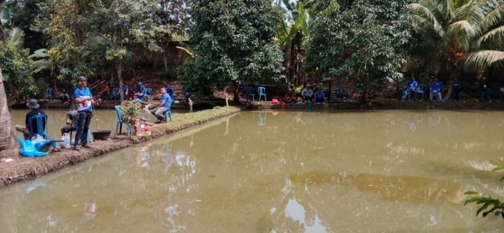 Meriahkan Hut Demokrat ke 21, DPD Demokrat Lampung Gelar Lomba Mancing dan Nyeruit Bareng