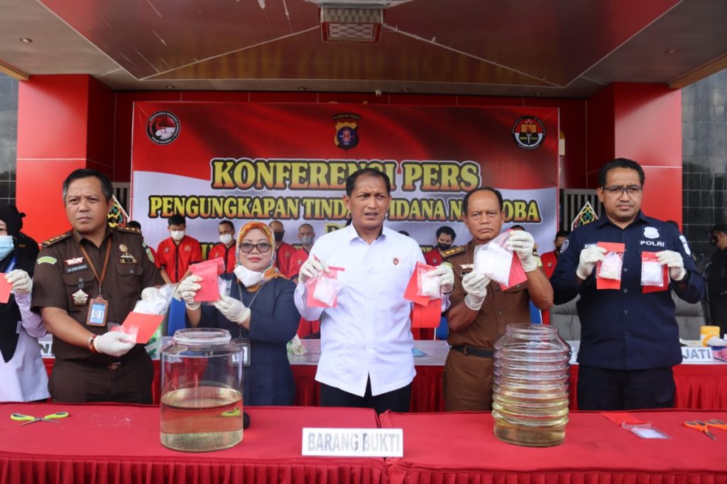 Goodjob!Dua Bulan Polda Kalteng Ungkap 12 Kasus Narkoba, Musnahkan 599 Gram Sabu