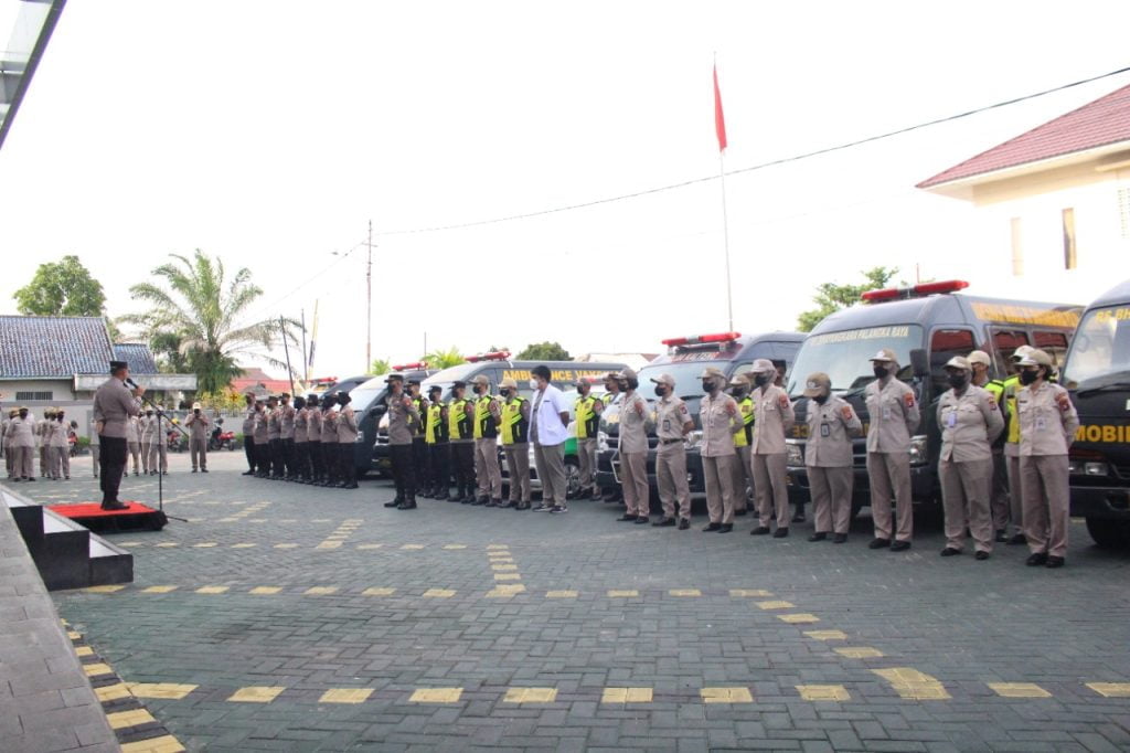 Jelang Nataru, Rumkit Bhayangkara Gelar Apel Pasukan Dan Cek Sarpras