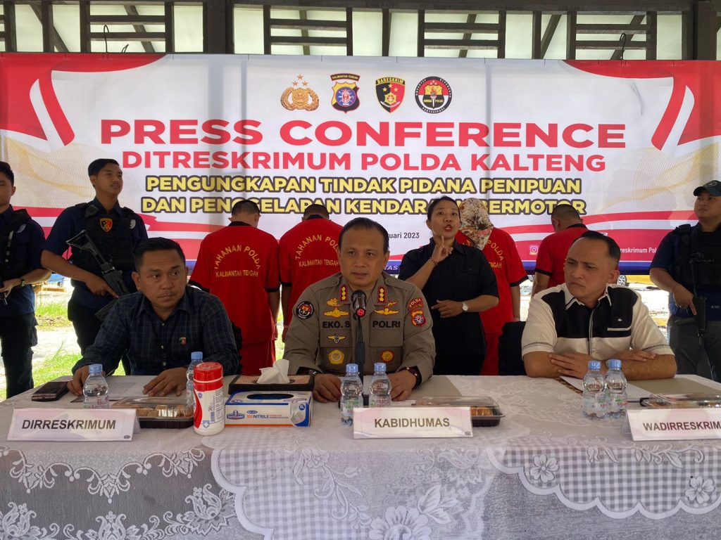 Amankan 14 Unit Kendaraan, Polda Kalteng Gulung Komplotan Penggelapan Mobil Modus Takeover