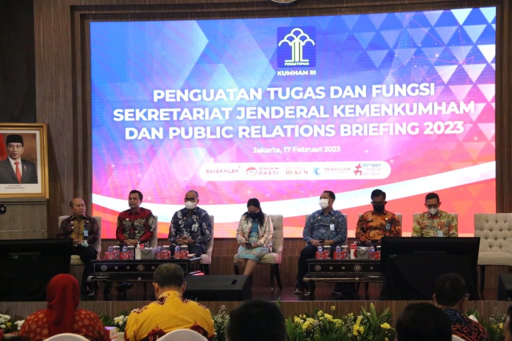 kepala Biro/Pusdatin Sekretariat Jendral Kementerian Hukum Dan Ham Beri Penguatan Tugas dan Fungsi