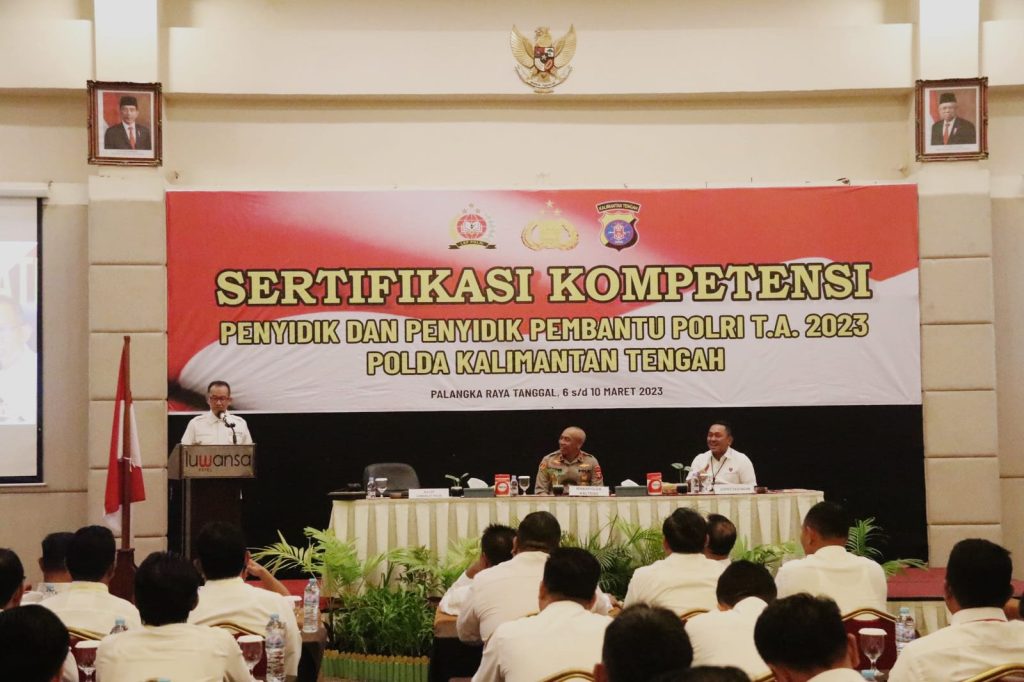Polda Kalteng Gelar Sertifikasi Uji Kompetensi Penyidik dan Penyidik Pembantu