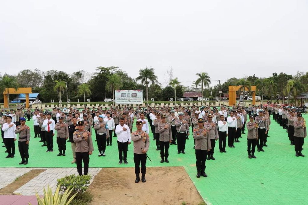 Polres Pulang Pisau Periksa Ranmor Dinas Siaga Karhutla