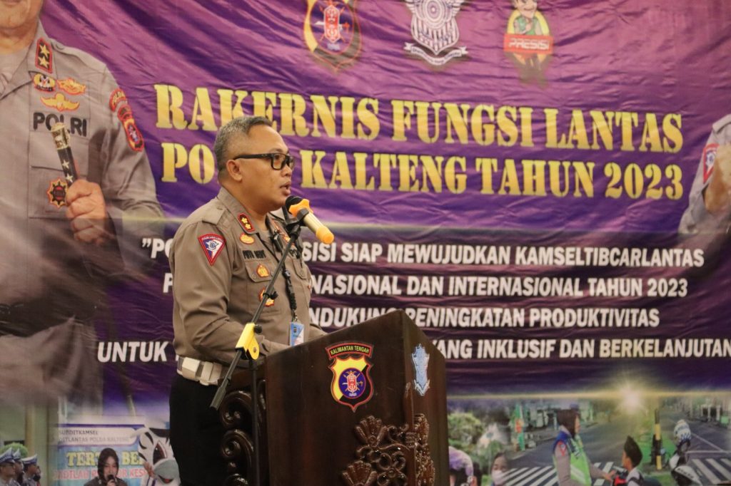 Tingkatkan Kemampuan Profesi, Ditlantas Polda Kalteng Gelar Rakernis Bersama Jajaran
