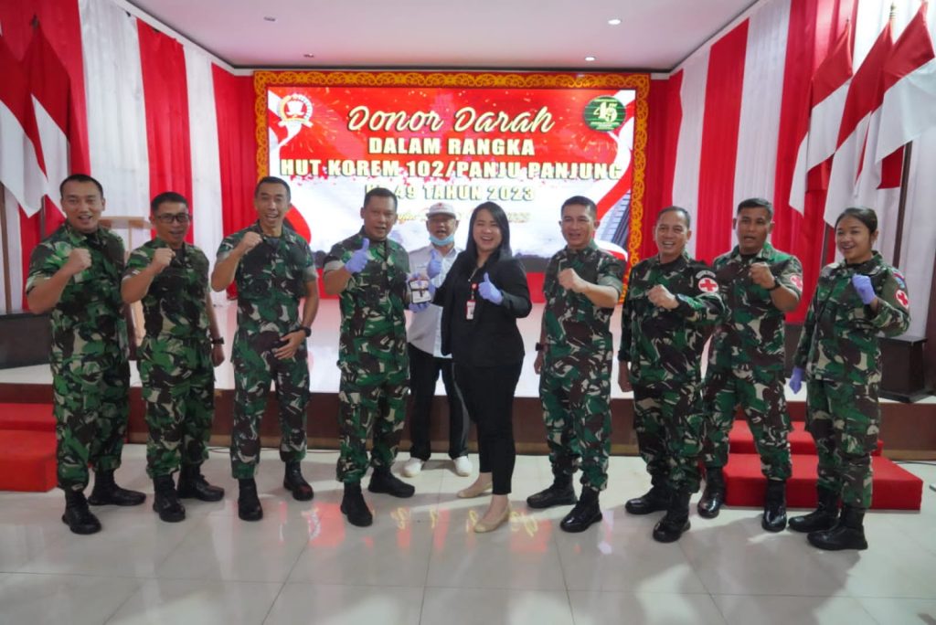 Di HUT ke-49, Korem 102/Pjg Beserta Jajaran Laksanakan Berbagai Kegiatan