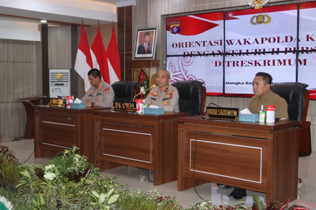 Wakapolda Kalteng: Anggota Reserse Kriminal Umum Harus Konsisten, Komitmen, Komunikasi dan Kolaborasi.