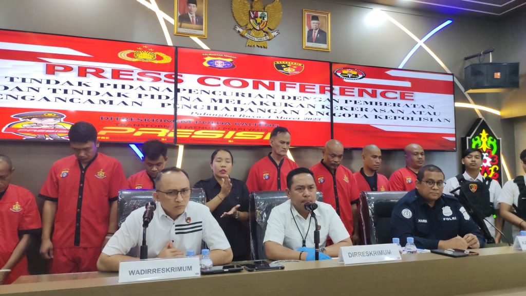 Polda Kalteng Bekuk 4 Pelaku Curat dan 3 Pelaku Pengancaman Terhadap Polisi