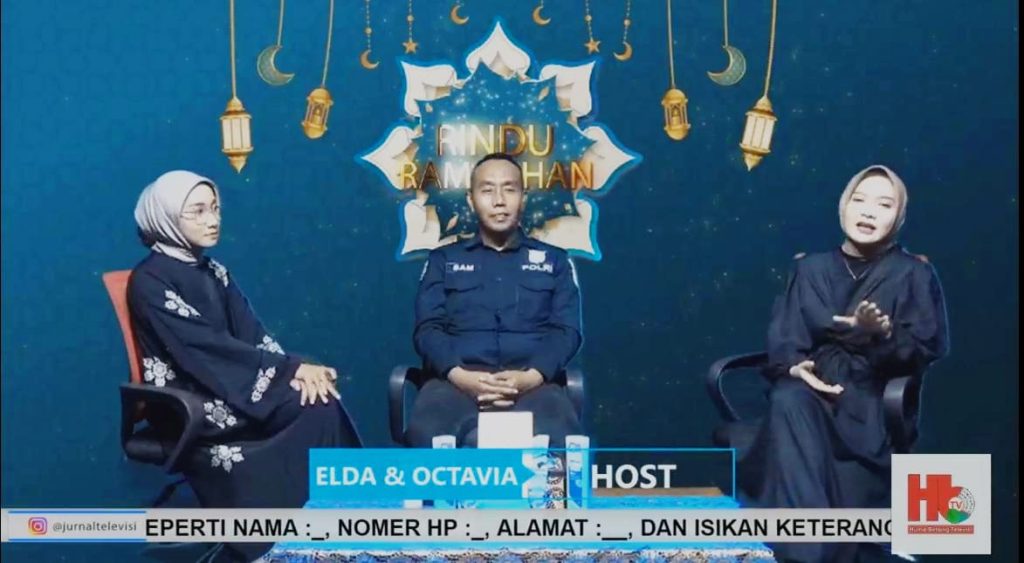 Humas Polda Kalteng Sampaikan Bijak Bermedsos Saat Jadi Nara Sumber di Jurnal TV
