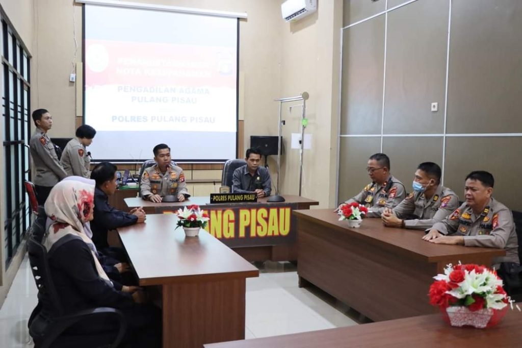 Pengadilan Agama Pulang Pisau Bersama Polres Pulang Pisau Tandatangani Nota Kesepahaman