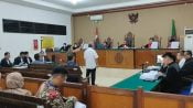Sidang Kasus Korupsi Terdakwa Ben Brahim S Bahat dan Ary Egahni di Pengadilan Negeri Tipikor Palangka Raya