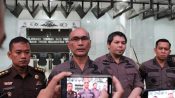 Apidsus Kejati Kalteng Douglas Pamino saat konferensi pers terkait kasus dugaan korupsi pengadaan batu bara untuk PT. PLN