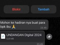 Contoh Pesan Phishing Undangan Digital. /Foto:bintang