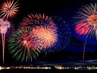 Ilustrasi Pesta Kembang Api Tahun Baru 2024