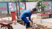 Revitalisasi Saluran Air di Taman Bermain Sungai Begog di Jalan Peralihan