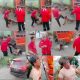 Screen Shot Video Viral Ajudan Bupati Kutai Barat Tendang Kepala Supir Truk