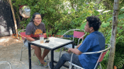 Korban dugaan pemukulan oleh oknum caleg di palangka raya /foto:narasikalteng.