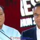 Capres Anies Rasyid Baswedan (Kanan), Capres Prabowo Subianto (Kiri) saat Debat Ketiga Capres Pemilu 2024