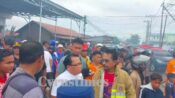 Kebakaran Kantor PDAM Kapuas, Erlin Hardi Tinjau Langsung ke Lokasi