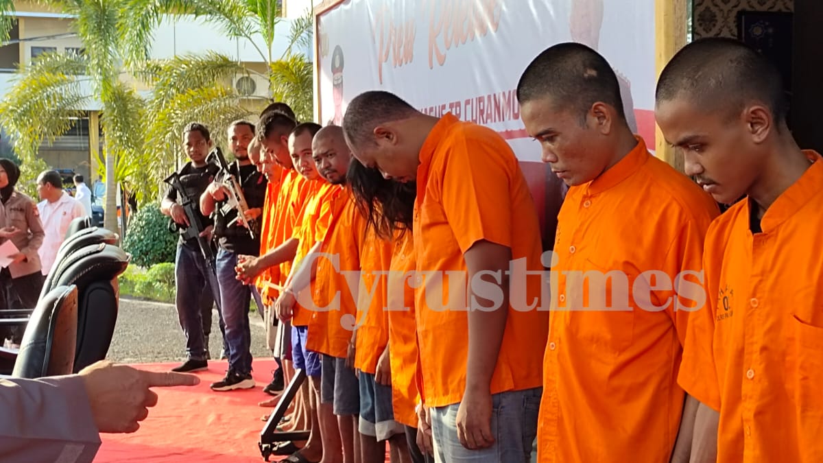 [Video] 8 Tersangka dan 4 Penadah dari 22 Kasus Curanmor Ditangkap