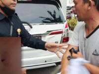 Layaknya Ular, Petugas Keamanan RSUD Doris Sylvanus Gigit Leher Orang Tua Bayi Korban Dugaan Malapraktik hingga luka