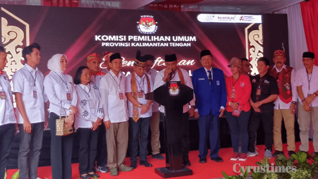 Paslon Agustiar – Edy Daftar ke KPU Kalteng, Siap Lanjutkan Kalteng Berkah