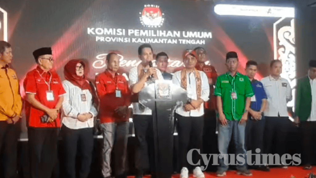 Nadalsyah – Supian Hadi jadi Paslon Gubernur dan Wagub Keempat Mendaftar di KPU Kalteng