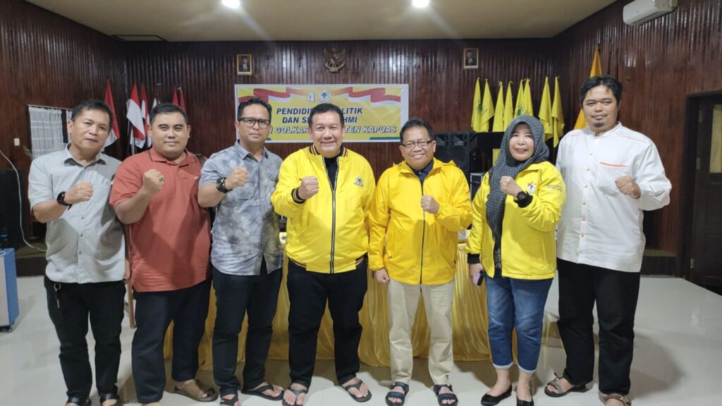 Golkar Kapuas Adakan Rapat dengan Dua Partai Koaliasi Bahas Persiapan Deklarasi Bapaslon Erlin-Alberkat