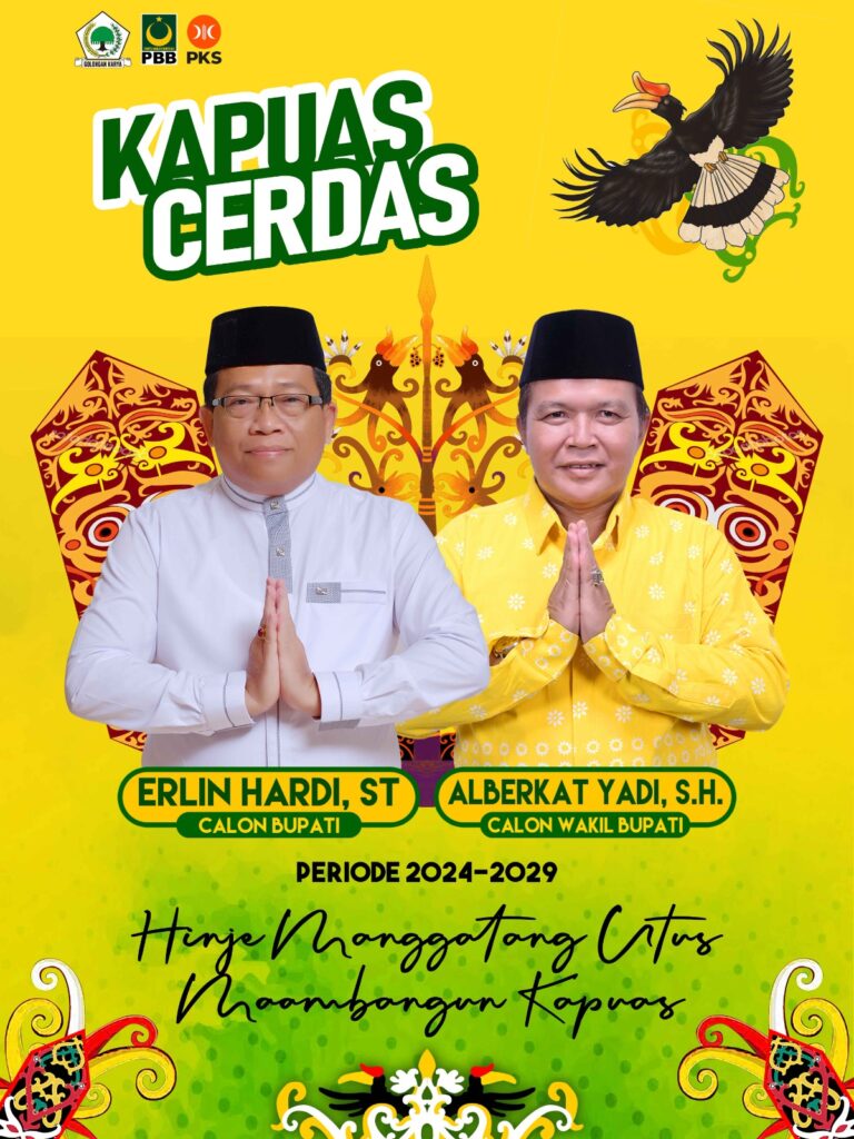 Kantongi Rekom 3 Partai, Erlin Hardi Bakal Berpasangan dengan Alberkat Yadi di Pilkada Kapuas