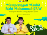 Erlin Hardi dan Alberkat Yadi Mengucapkan Selamat Memperingati Maulid Nabi Muhammad SAW