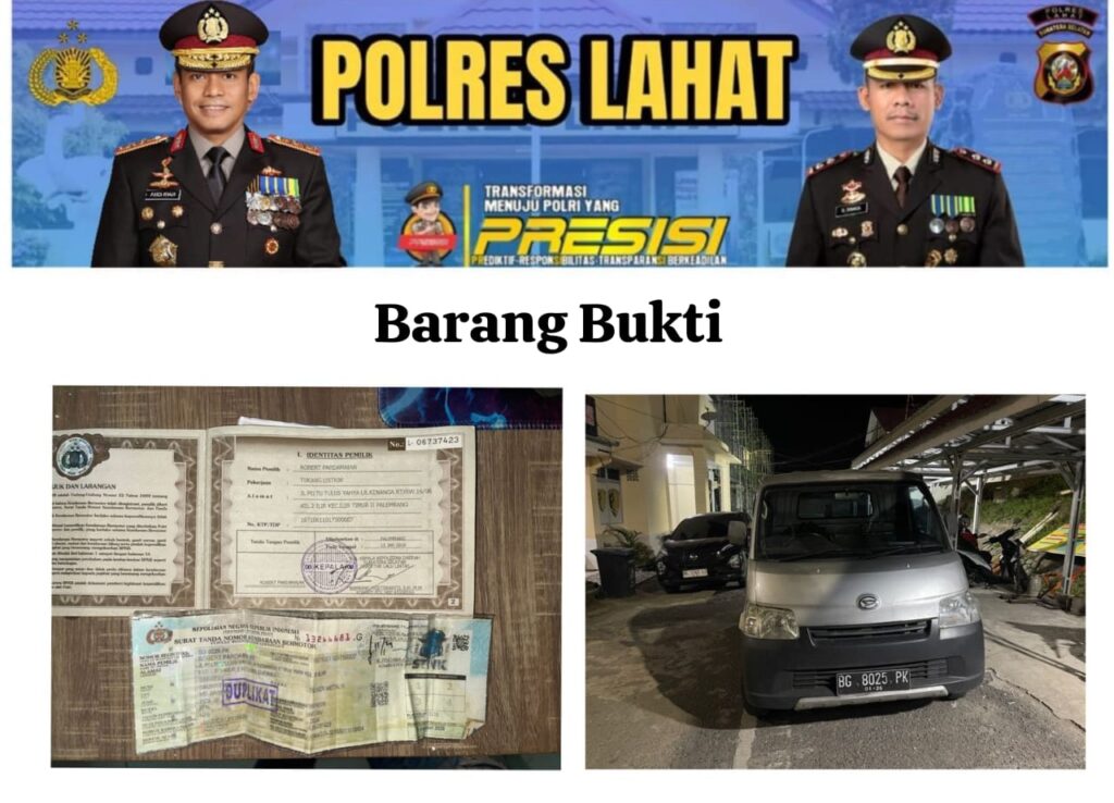Gelapkan Satu unit Mobil, Dua orang warga Lahat di Bekuk Polisi