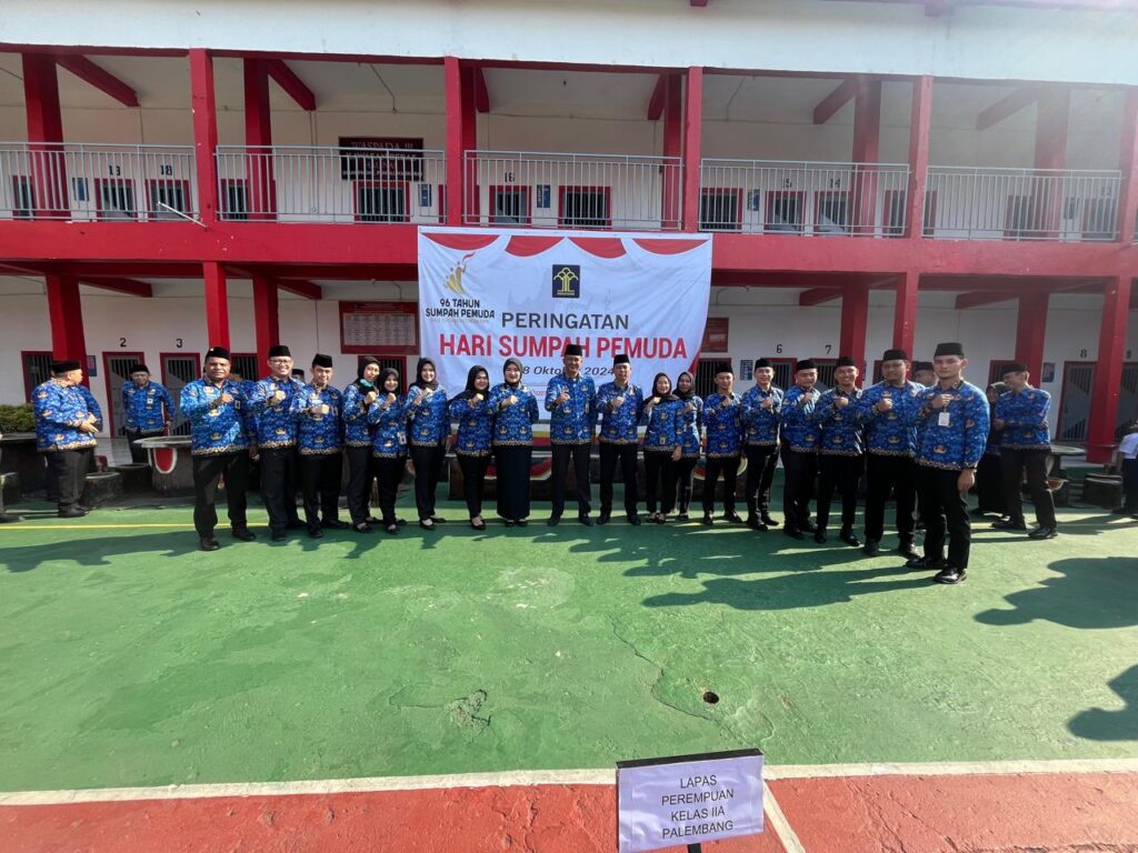 Rutan Kelas I Palembang Mengikuti Upacara Peringatan Hari Sumpah Pemuda