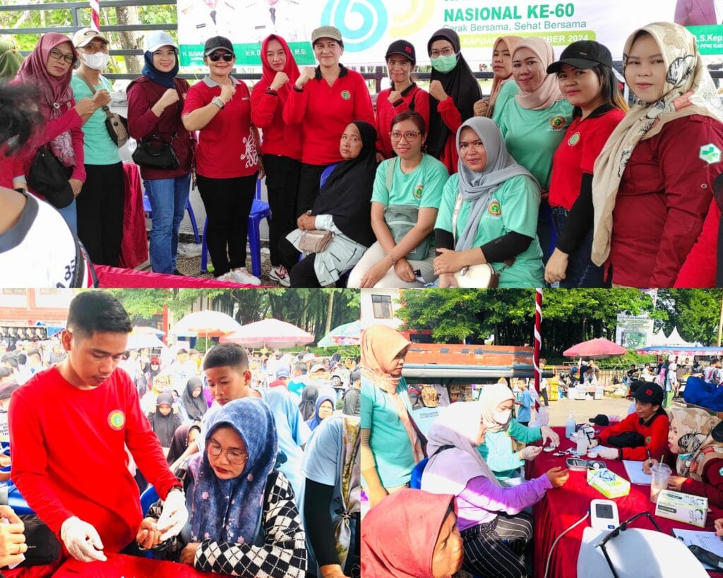 DPD PPNI Kapuas Gelar Pemeriksaan Kesehatan Gratis dan Penyuluhan Kesehatan Diacara Fun Walk Kalteng Berkah