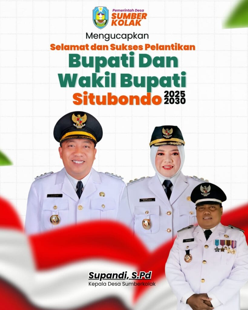 Kapala Desa Sumber Kolak Mengucapkan Selamat dan Sukses
