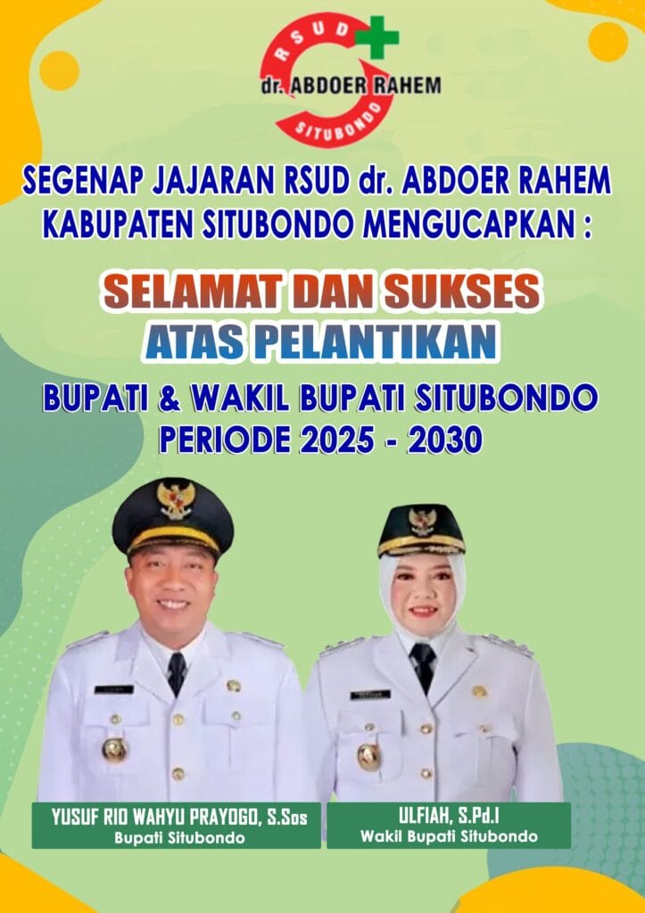 Segenap Jajaran RSUD Dr. Abdoer Rahem Situbondo Mengucapkan Selamat dan Sukses