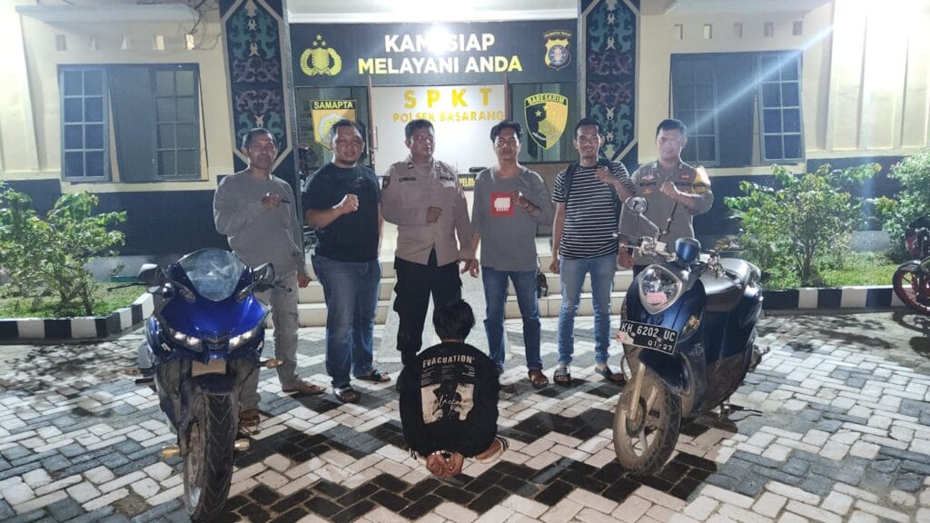 Tim Gabungan Resmob Polres Kapuas Dan Polsek Basarang Tangkap Pelaku Curanmor