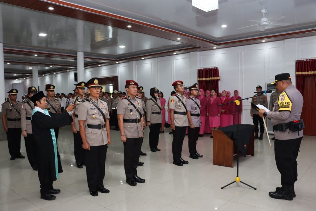Polres Kapuas Gelar Upacara Serah Terima Jabatan, Kapolres Berpesan Jaga Integritas