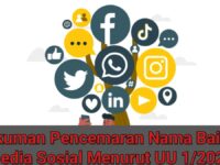 Ini Hukuman Pencemaran Nama Baik Di Media Sosial Menurut UU 1/2024