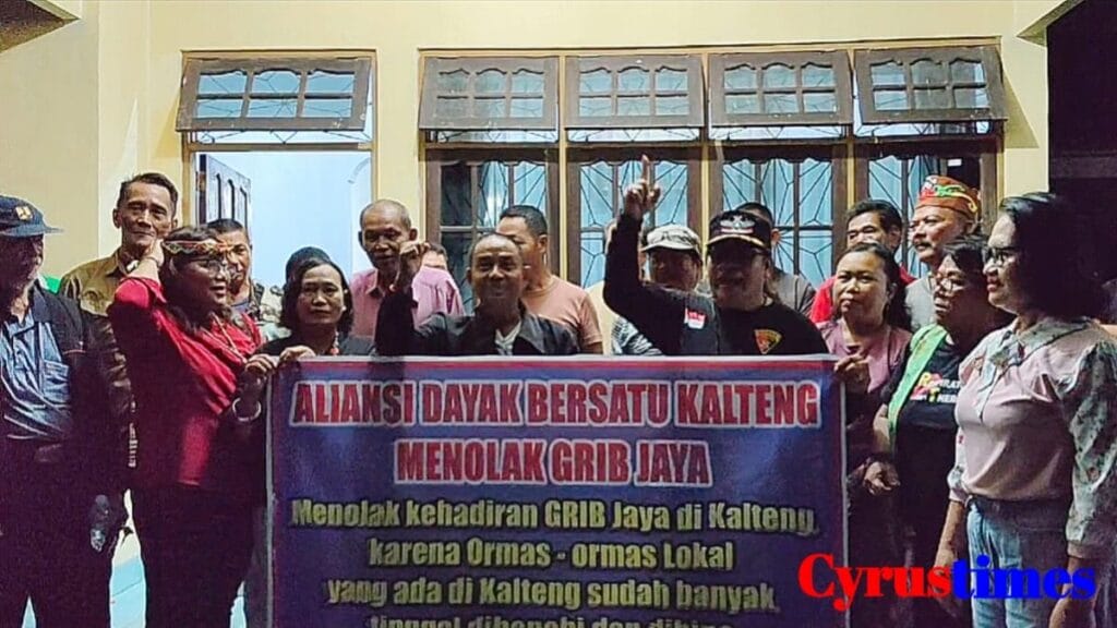 Aliansi Dayak Bersatu Tolak Kehadiran Ormas GRIB Jaya di Kalteng, Berpotensi Timbulkan Gesekan Antar Masyarakat Adat