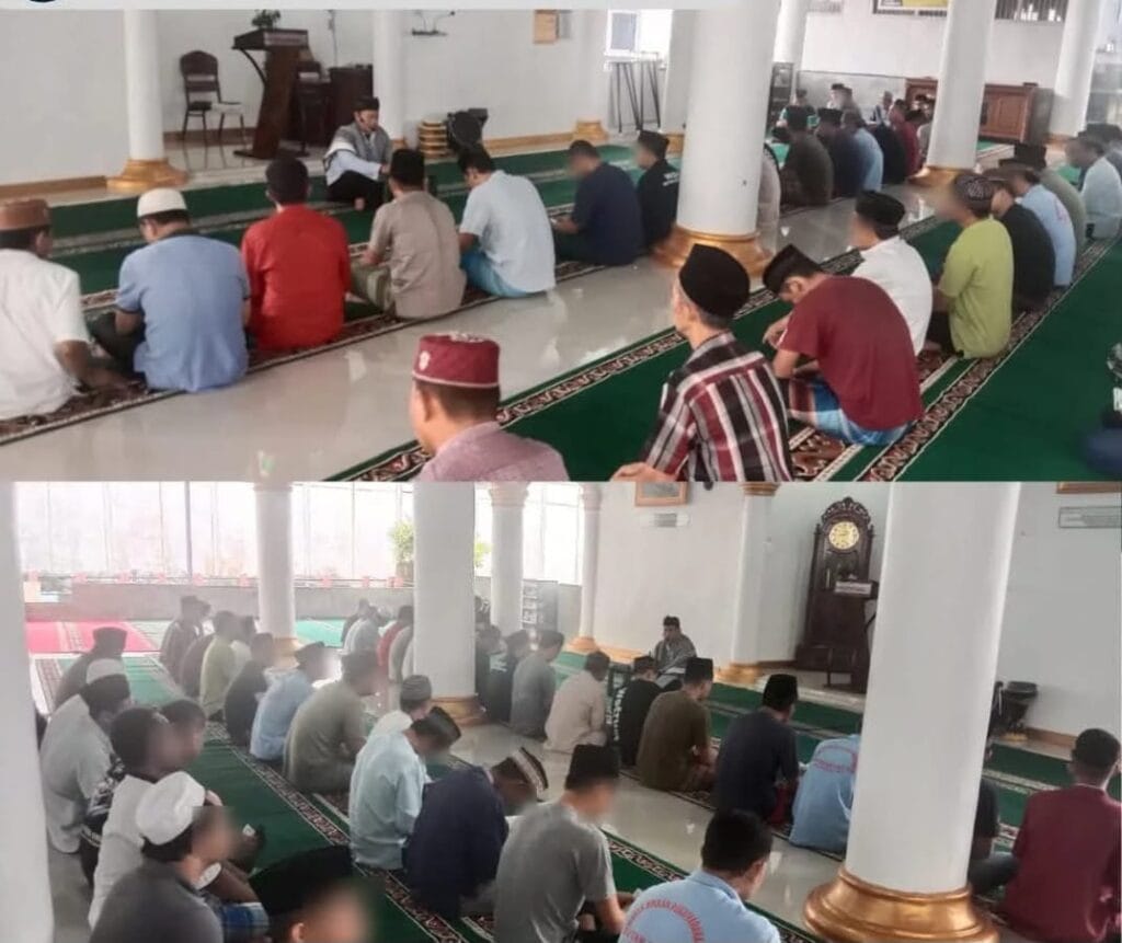 Tingkatkan Ketaqwaan, Rutan Kelas II B Kotabumi Gelar Pengajian Bersama Warga Binaan