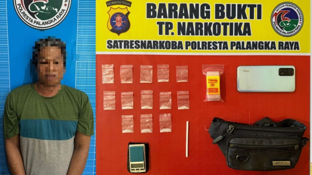 Niat Edarkan Narkoba di Palangka Raya, Jojon Malah Ditangkap Polisi