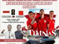 Nobar Timnas Indonesia Vs Bahrain di Bundaran Besar Palangka Raya, Gubernur Kalteng Siapkan Door Prize