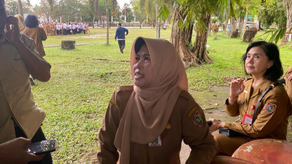 Sejumlah ASN Pemprov Kalteng Tercatat Terlambat Ikuti Apel Besar Pasca Idulfitri