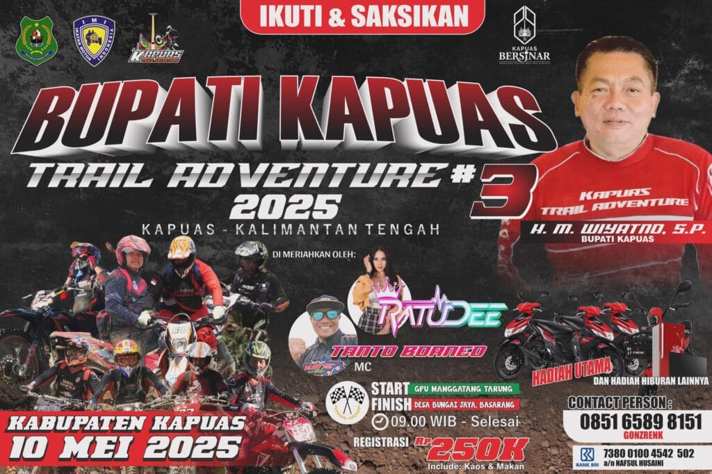 Seru! Event Trail Adventure, Rider Siap Geber Kota Kapuas