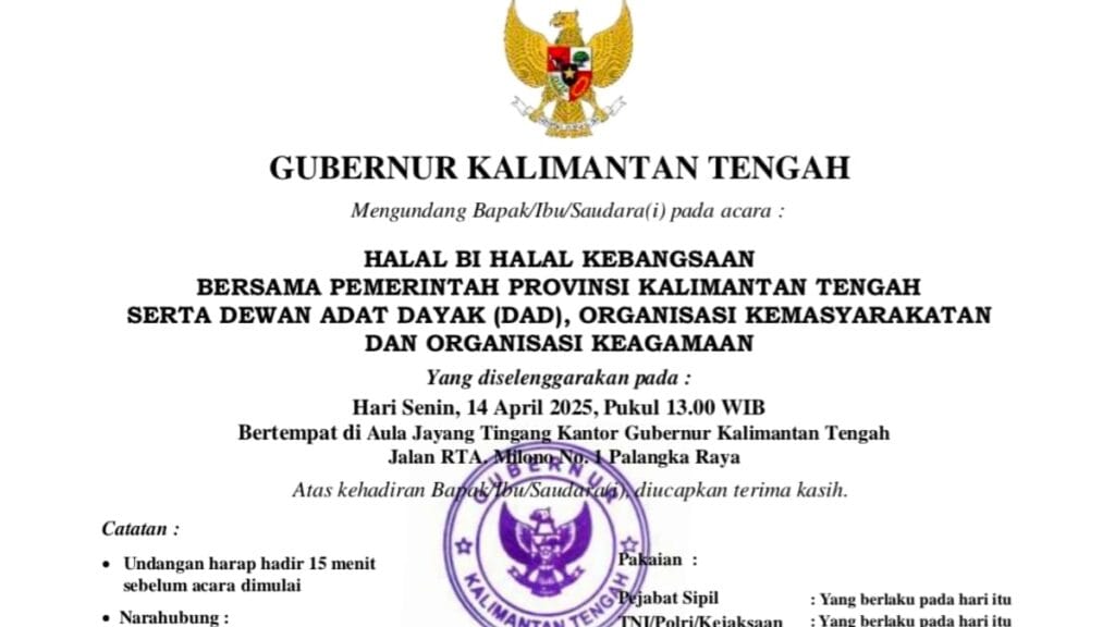 IMO-Indonesia Pastikan Hadiri Undangan Gubernur Kalteng di Acara Halal Bi Halal Kebangsaan