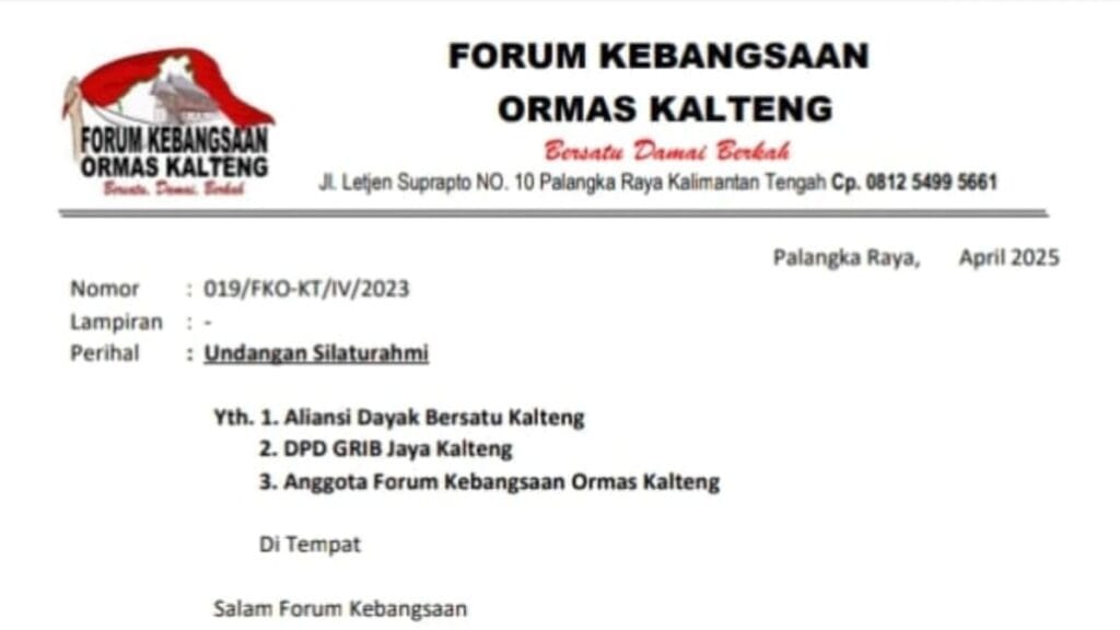 Undangan Forum Kebangsaan Ditolak Aliansi Dayak, Grib Jaya Pun Tak Hadir