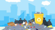 Lokasi Penampungan Sampah Sementara Berada di Tengah Kota Kuala Kapuas Terkesan Kumuh