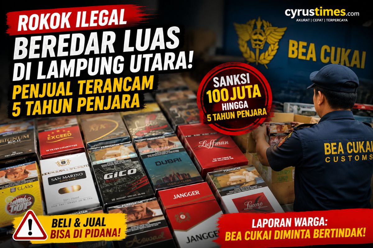 Warning! Pengedar atau Penjual Rokok Ilegal Bakal Terancam Sanki Pidana