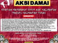 Rencana Aksi Demo Pengadilan Tinggi Palangka Raya, Masyarakat Adat Dayak Kalteng Kerahkan Ratusan Massa