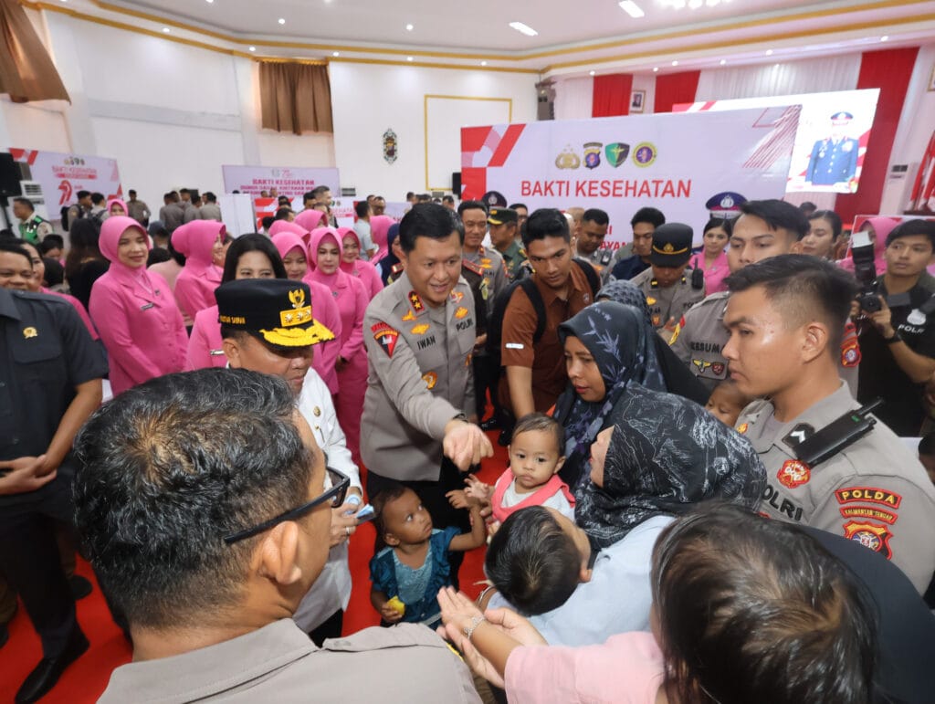 Polda Kalteng Gelar Bakti Kesehatan Gratis Sambut Hari Bhayangkara ke-79